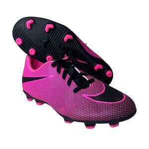 Nike Kids Bravata II Pink Soccer Cleats Size 3.5 Youth